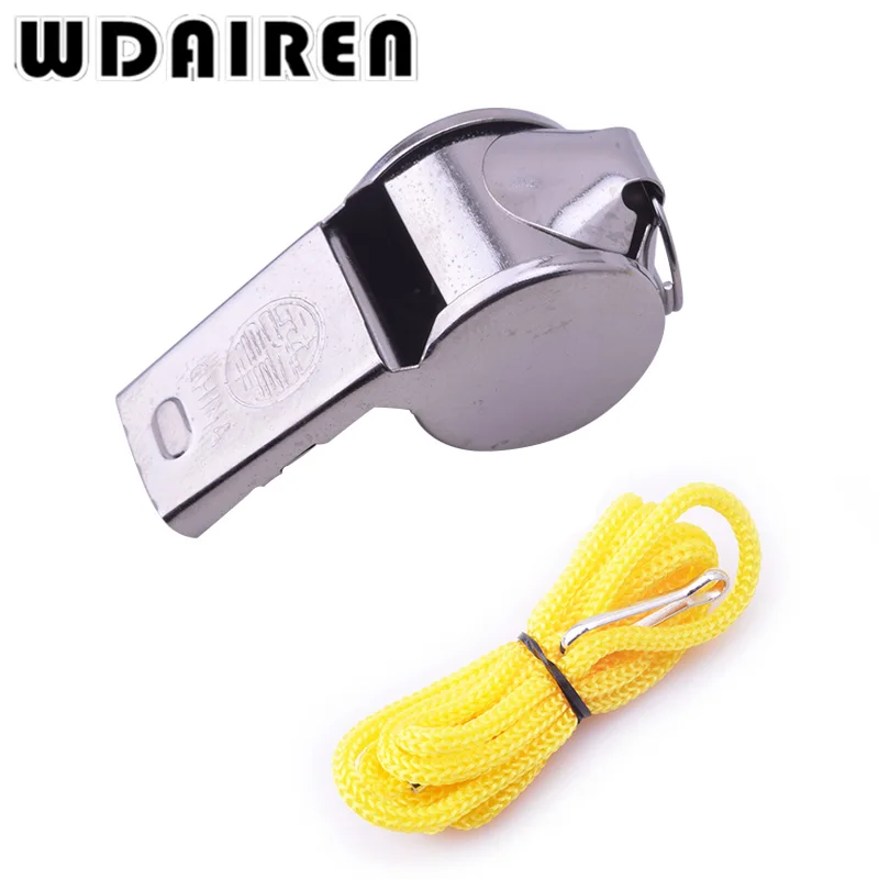 Metal Referee Sports Whistle Lanyard for Soccer Football Rugby & Lanyard 