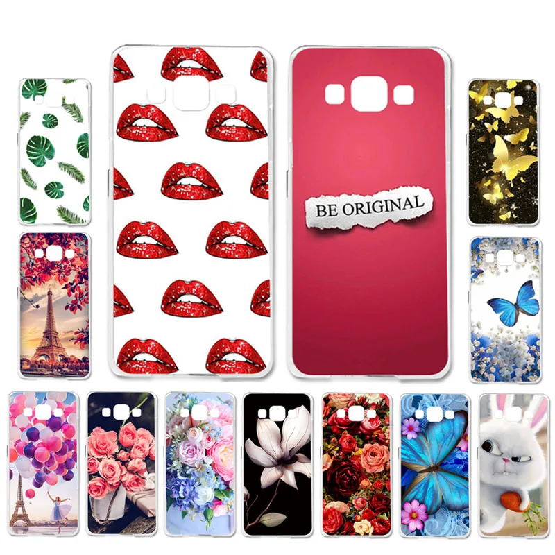 

Ojeleye DIY Patterned Silicon Case For Samsung Galaxy A5 2014 Case Soft TPU Cartoon Phone Cover For Samsung A500 Covers