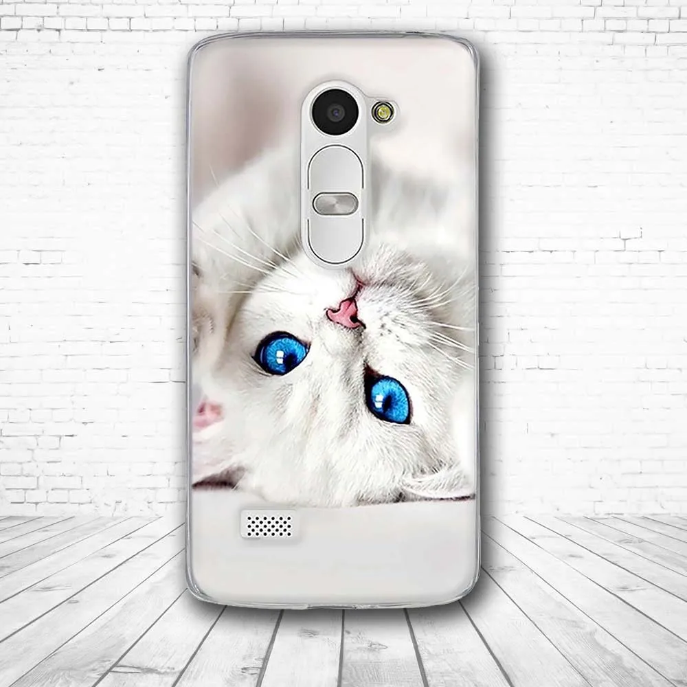 ل Fundas LG ليون حالة الفاخرة 3D لطيف كابا سيليكون TPU الغطاء الخلفي ل كوكه LG ليون 4G LTE c40 C50 H324 H340N H320 الهاتف حالات