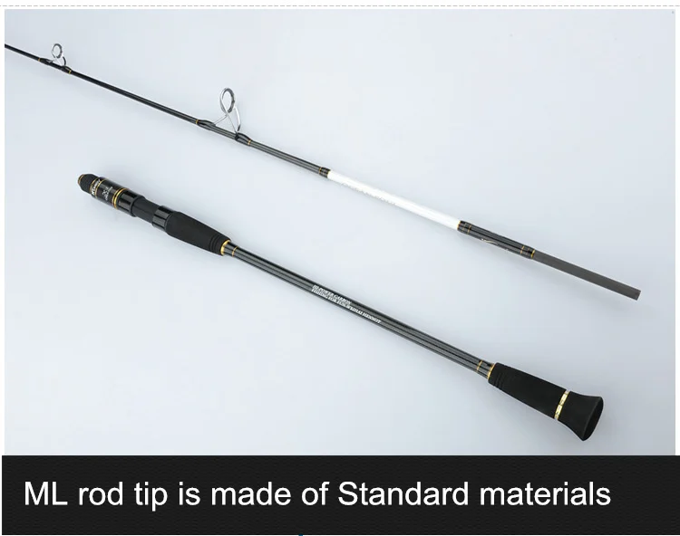 Vara de Pesca Mavllos Lento Jigging 2 Seção L.w. 25-250g 100-350g Ultra Light Spinnning Saltwater Fishing Fundição Rod 1.95 m ml - 26 Mavllos 1.95 m ML M Lento Jigging