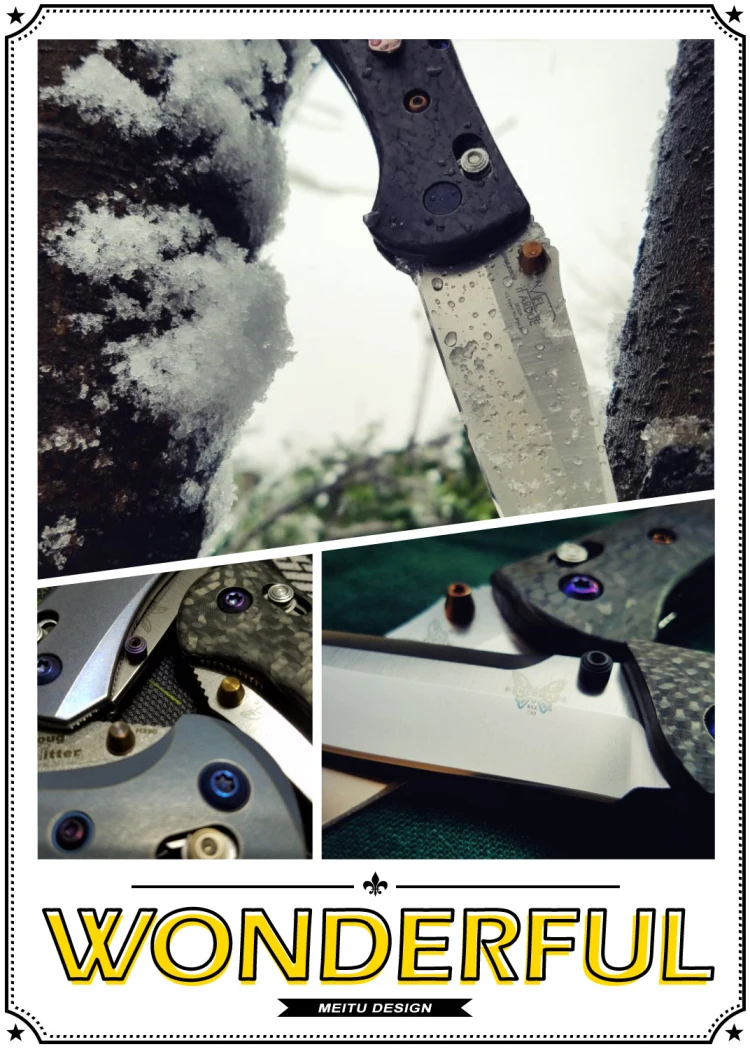 DIY складной нож для ежедневного использования, аксессуары для BM бабочка 551/552/710/730 серии пуш-ап для ногтей/нажимная кнопка ножа ручной резак аксессуары