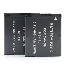 Lanfulang NB-11L/NB-11LH NB 11l Батарея(2 шт) цифровой Батарея Камера для Canon IXUS 132 133 IXY 120 140 220f 420f 430f 630