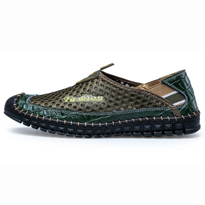 La Air navy white Hommes Conduite Black 38 Mode yellow Taille brown green Plus Casual Été De Pour Slip Sur Mesh Adultes Mocassins 46 Homme Chaussures Nouveau 4tBFqx60