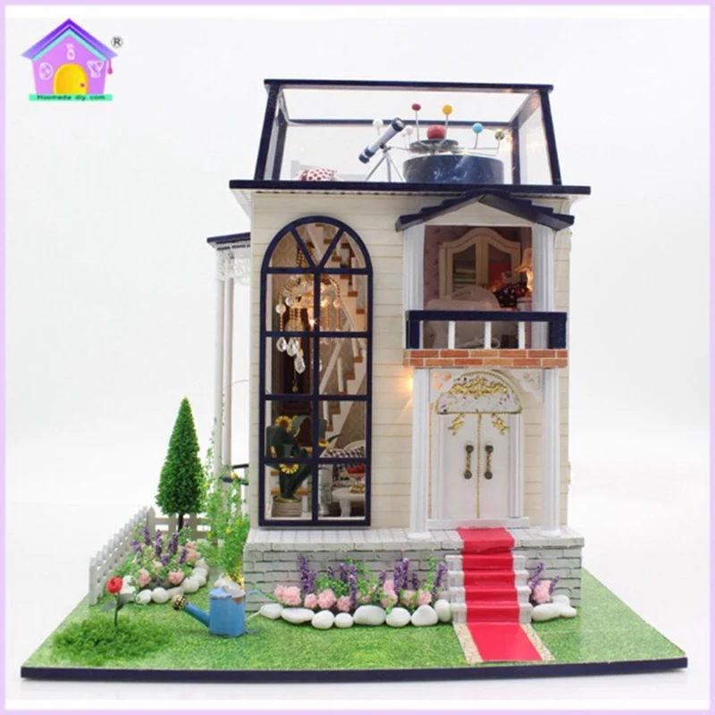 Hoomeda 13837 Handmake DIY кукольный домик Миниатюрная модель с легкой музыкой мотор Кукольный дом комната Лучший подарок