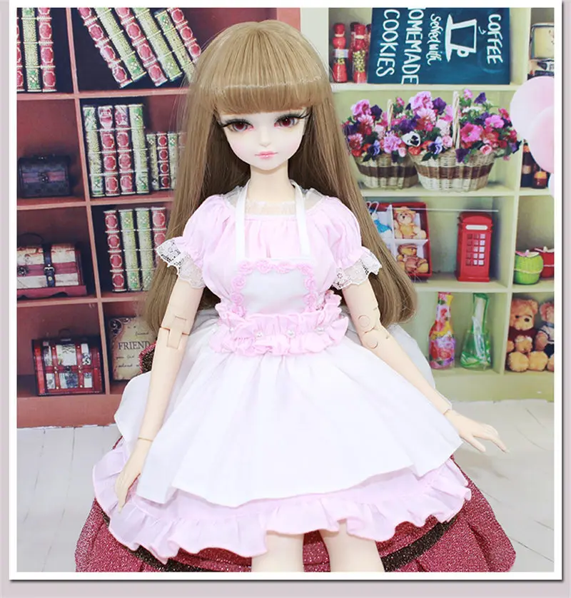 Стиль 18 дюймов 1/4 длинные волосы BJD кукла подвижное соединение тела кукла с модой высокое качество девушки игрушки лучший подарок BJD кукла DIY