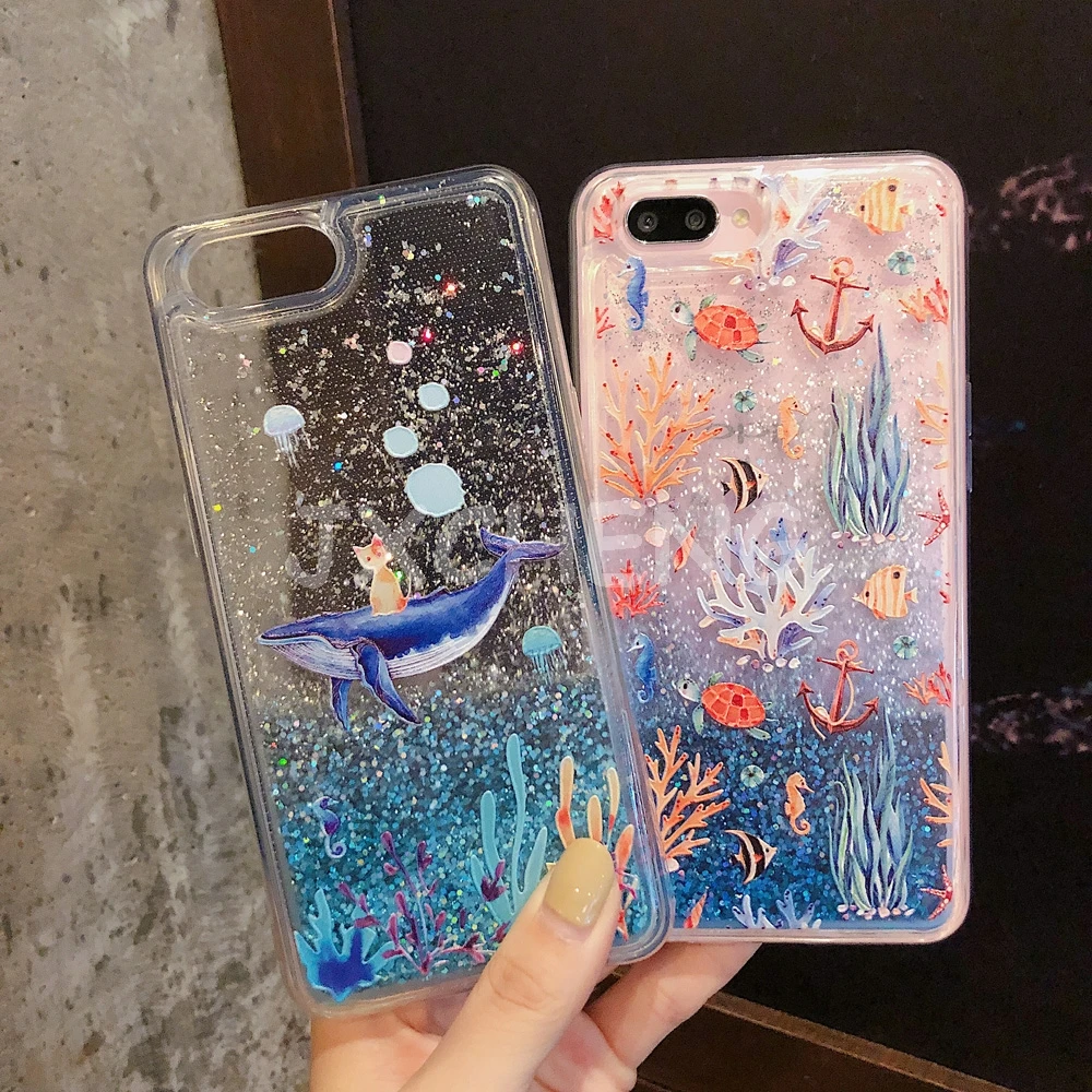 Жидкий чехол для Huawei Y7 Pro Y9 2018 Honor 10 V10 7C 9 lite 7X Enjoy 7S 8 блестящий мягкий коралловый с