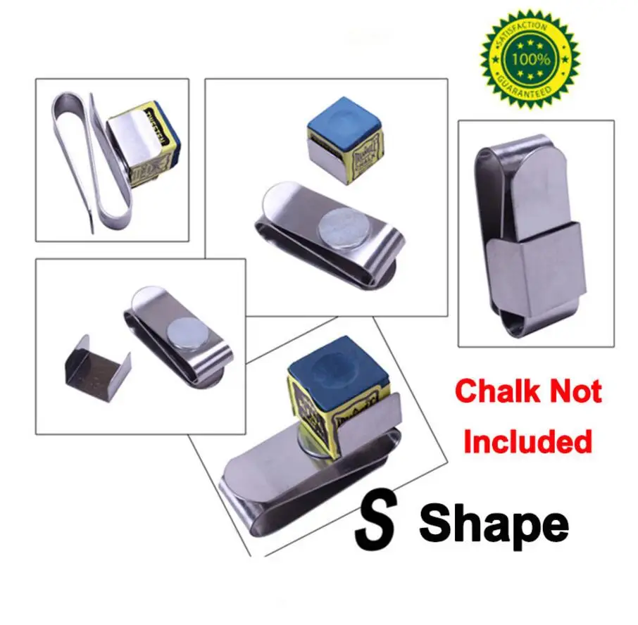 

New Arrival Handmade Little S Shape Magnet Pool Snooker Chalk Holder Professional High Quality Billiard Accessories 2019 China