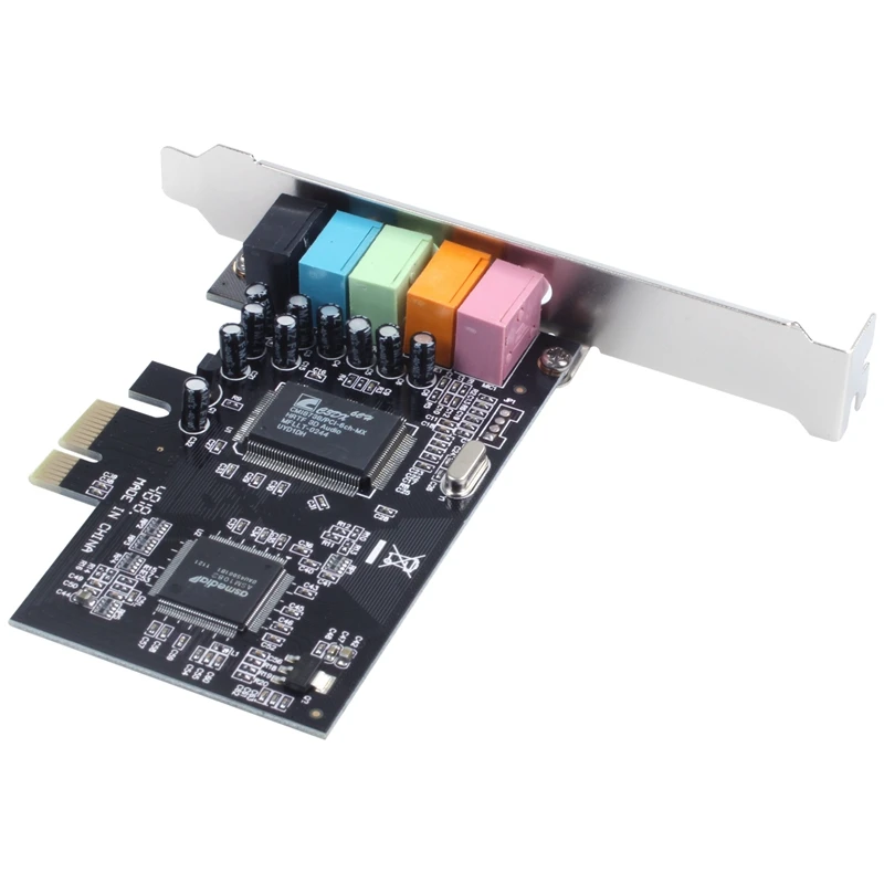 Звуковая карта PCI-E 5,1 6 портов CMI8738 cinema stereo Surround Sound card - Цвет: AS SHOW