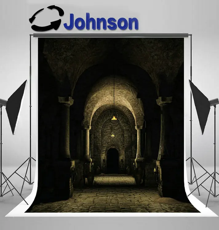 

dungeon dark cellar medieval castle background Vinyl cloth High quality Computer print wall photo backdrop