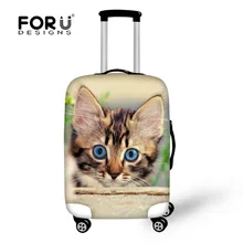 Прочный багажный чехол для путешествий с изображением кота, защитный чехол для 18-30 дюймов, эластичный чехол, чехол для багажника