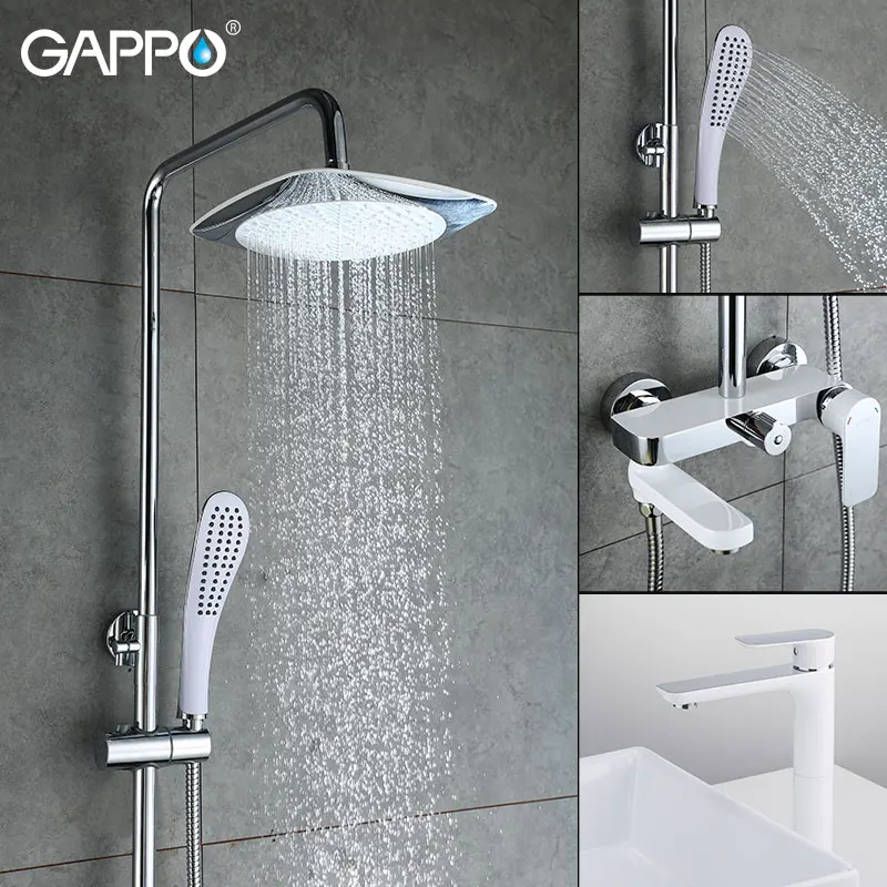 

GAPPO bathtub faucets wall mounted waterfall Shower Heads rain shower system bathtub faucets for do anheiro rainfall mixers