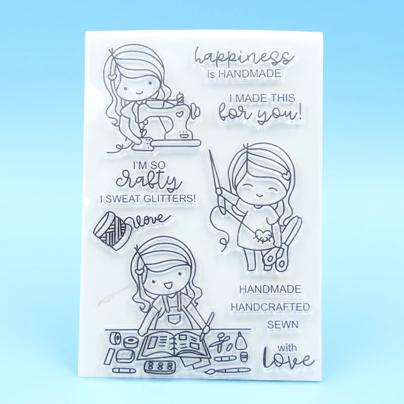 

Cute Girl Transparent Clear Stamp for DIY scrapbooking/Card Making C103