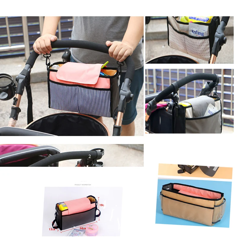 Baby Stroller Organizer Stroller Accessories Bag For Wheelchairs