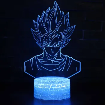 

Seven Dragon Ball Table Lamp Colorful Vision Stereo Led 3d Lamp Colorful Gradient Acrylic Remote Control Night Light