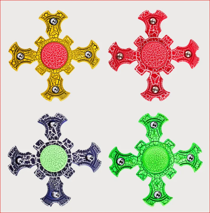 Finger Spinner Fidget ABS EDC Hand Spinner For Autism and ADHD Anxiety Stress Relief Focus Fidget Spinner cross  stars