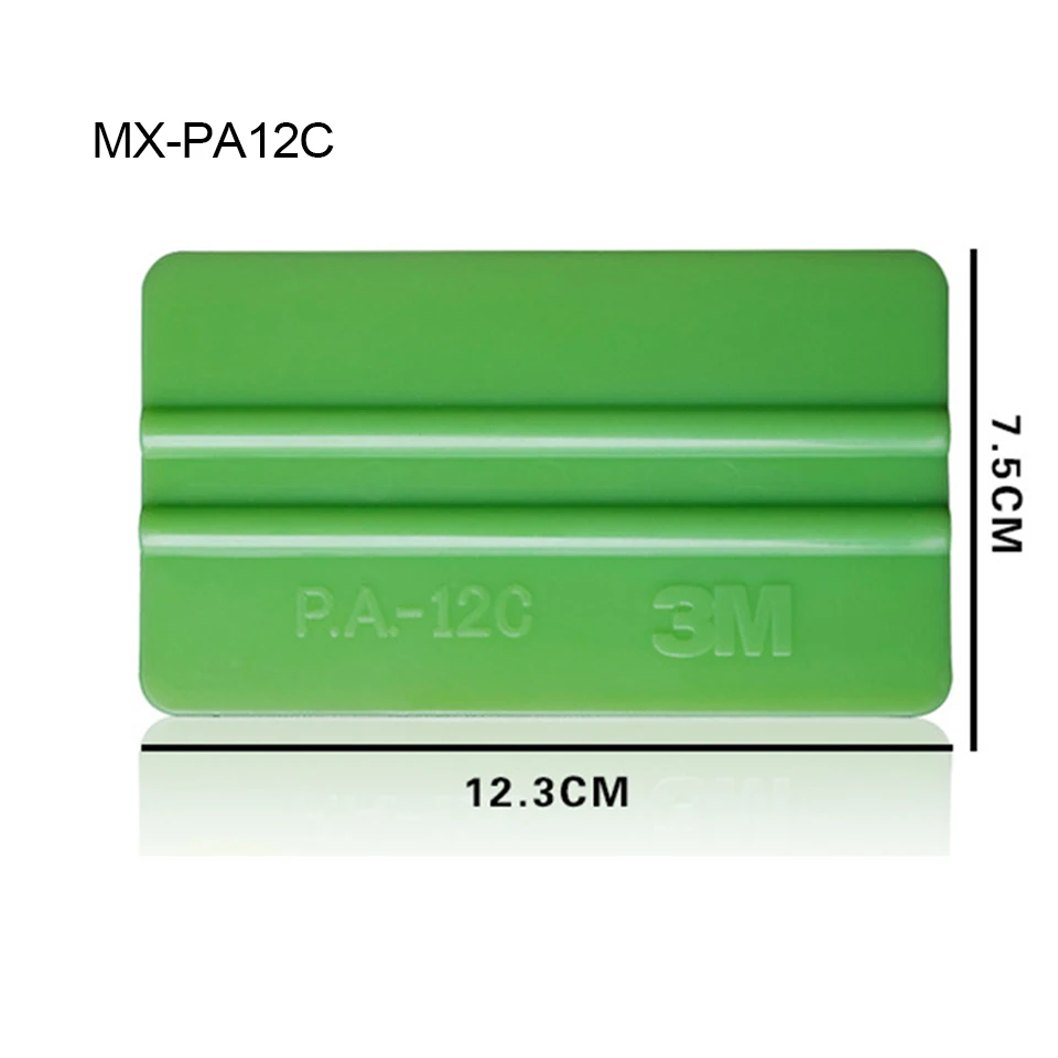 

Professional Vehicle tint tool 13.2*7.5cm Abrasion resistant 3m Vinyl soft Plastic scraper for car wrap MX-PC12C