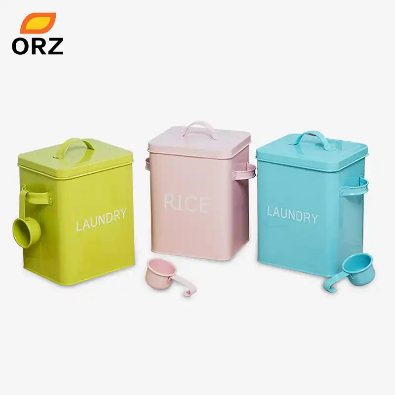 Detail Feedback Questions About Tt Orz Colorful Laundry Powder Box Tt Orz Colorful Laundry Powder Box Storage Bin For Detergent Washing Pet Dog Cat Food