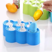 1 шт. летние 6 уродливых рыбок в форме DIY креативные Формочки Для Мороженного «фруктовый лед» мультфильм DIY креативные мини-Формочки Для Мороженного «фруктовый лед» держатель силиконового мороженого