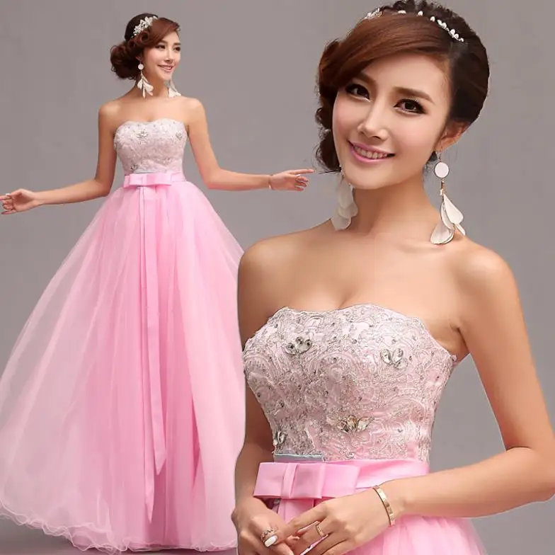 pink diamond dresses