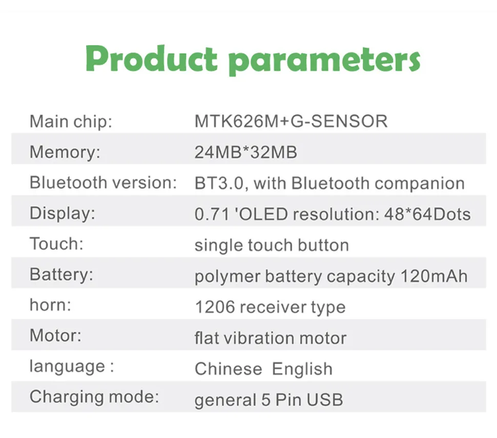 YKSO Bluetooth Talk band Pedometer activity tracker DF22 Smart Wristband Answer Call Talk band For IOS Android Phone (18)