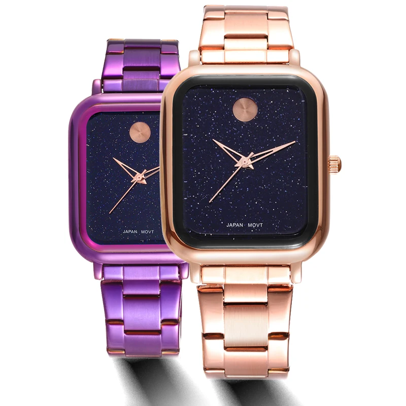 

Quartz Brand Lady Watches Women Luxury Rose Gold Antique Square stainless steel Dress Wrist watch Relogio Feminino Montre 2018