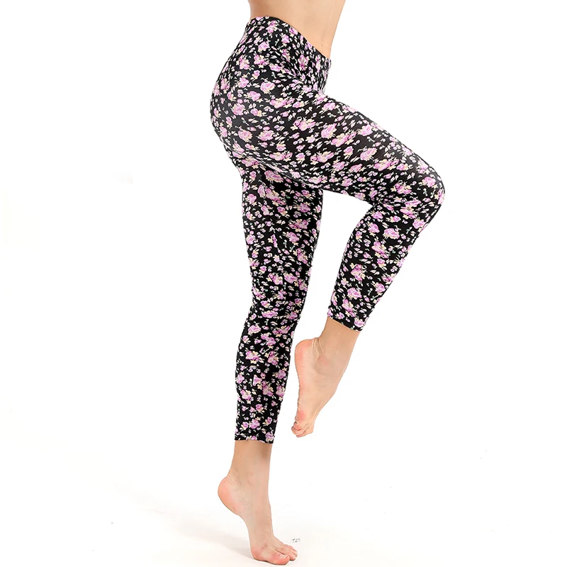 Yesello Women's Skull Leggings Digital Print Pants