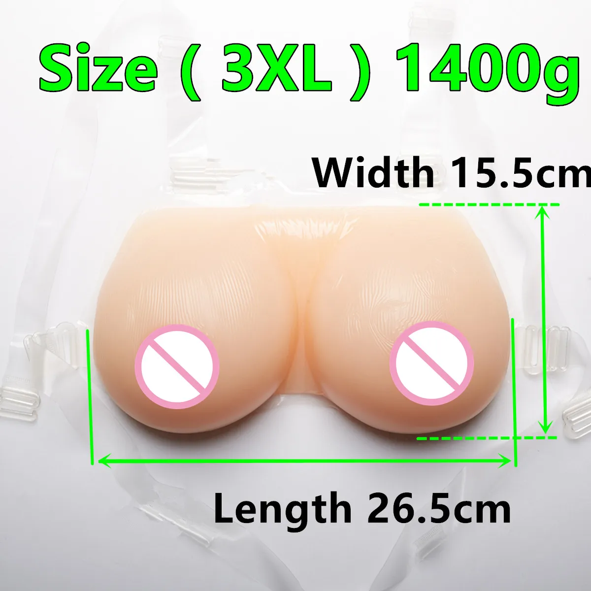 

Artificial Silicone Fake Breast For Crossdressers And Transvestites 1400 g/pair D cup Silicone Breast forms Mastectomy