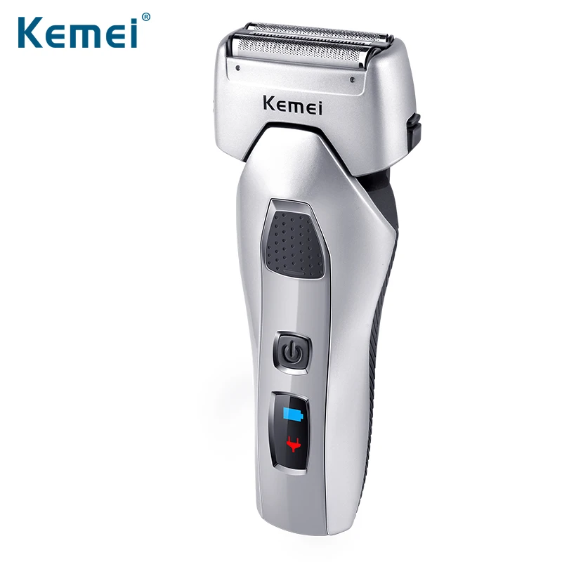 

Kemei1619 3 Heads Rechargeable Razor 100-240V Universal Voltage Electric Shaver Waterproof Shaving Razors 1.5Hour Quick Charge