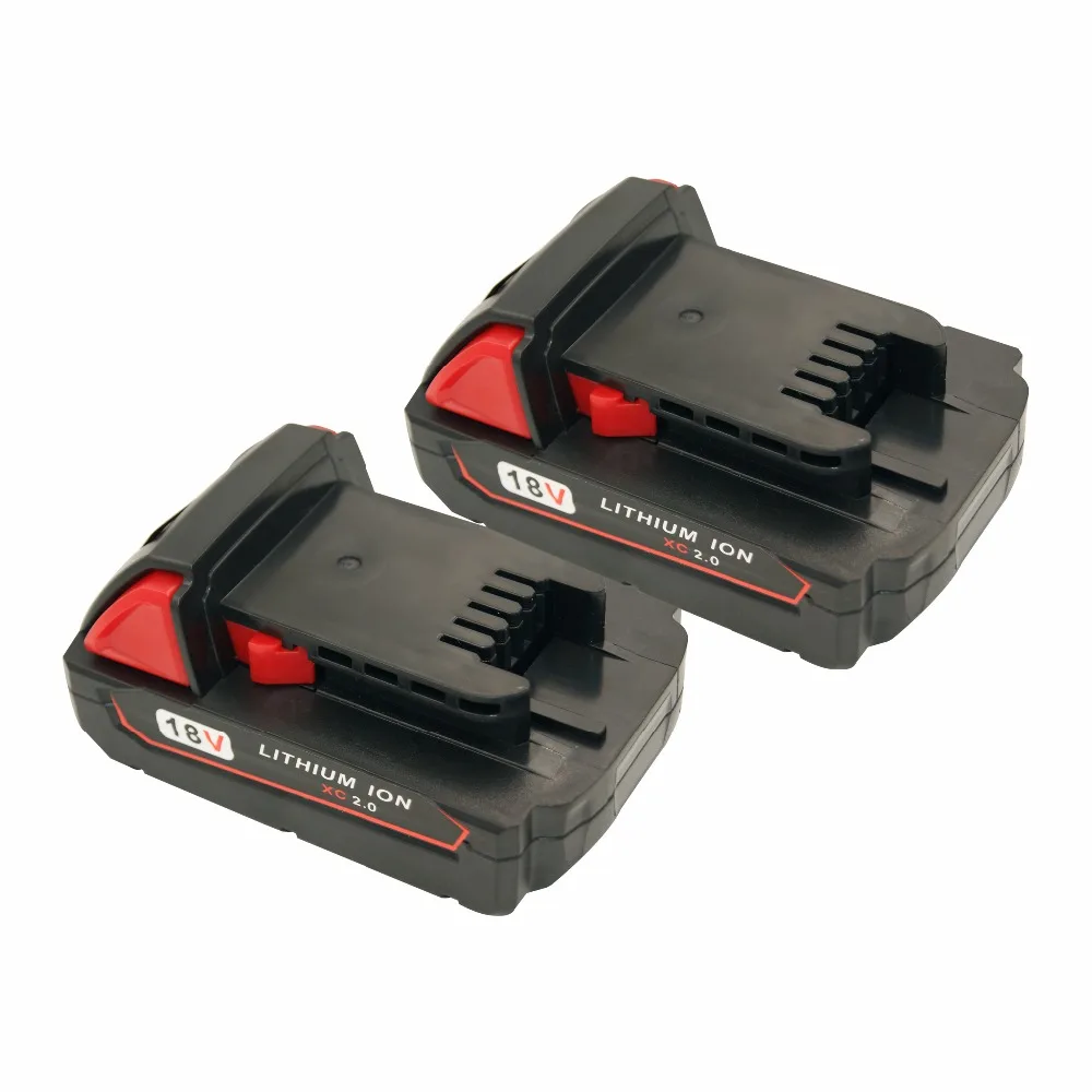 

2 Pack 2000mAh 18V Li-IonReplacement Rechargeable Battery for Milwaukee Power Tool M18 XC 48-11-1820 M18B2 M18B4 M18BX