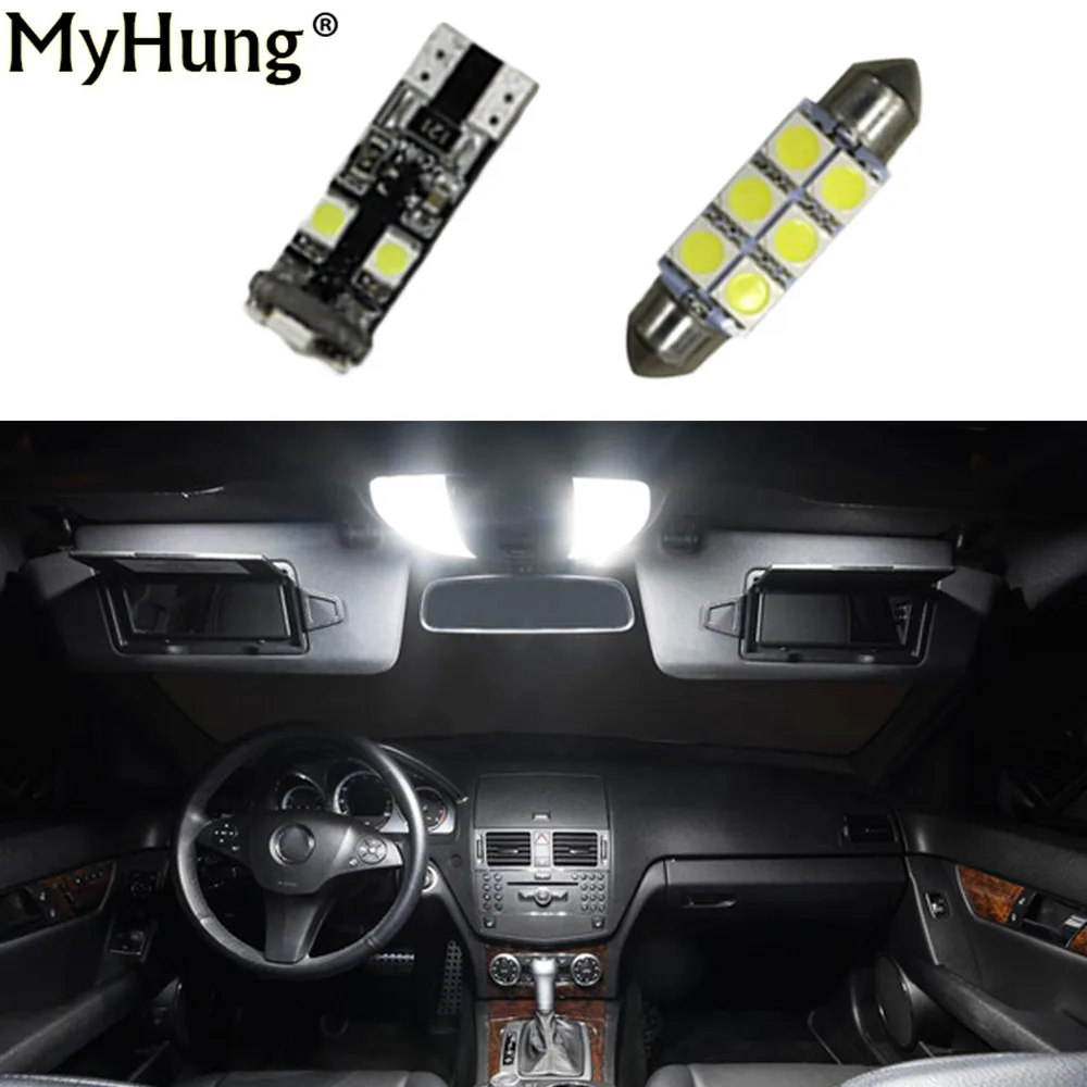 Us 19 28 18 Off Led Interior Light Kit Package For Mercedes Benz C Class W204 C250 C300 C350 2008 16pcs In Light Bar Work Light From Automobiles