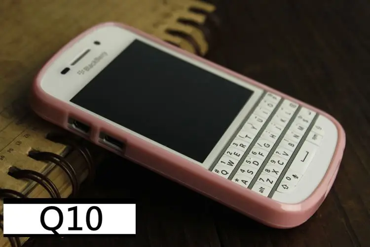 Для BlackBerry Q10 мягкий чехол сплошной цвет Силиконовый ТПУ противоударный чехол для BlackBerry Q10