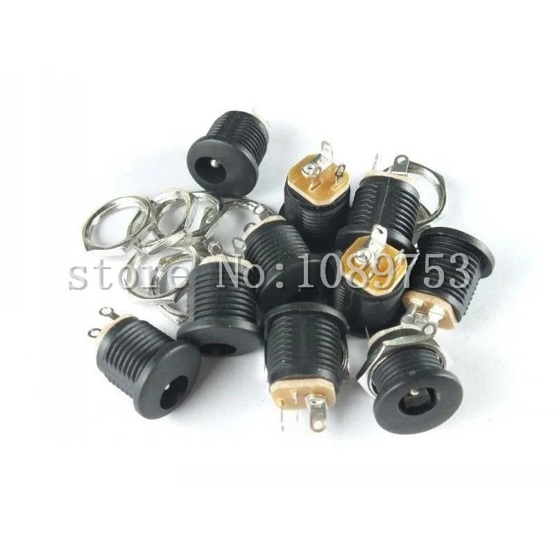 

50pcs x DC Power Outlet Jack Socket 5.5x2.1mm Diameter 5.5mm Inner Pin 2.1mm