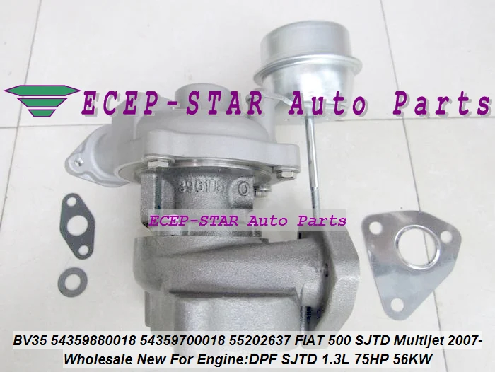 KP35 54359880018 54359700018 55202637 Turbo Turbocharger For FIAT Commercial Qubo Panda Punto III 500 2005-09 DPF SJTD 1.3L 75HP (3)