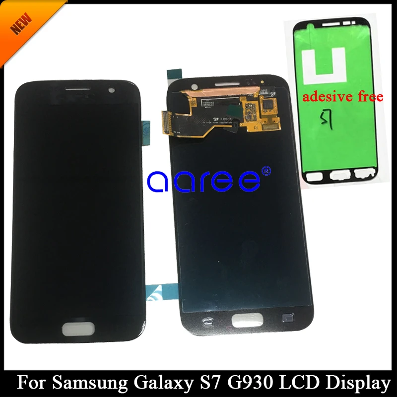 

100% tested Super AMOLED For SAMSUNG S7 LCD Display for Samsung S7 G930F G930A LCD Screen Touch Digitizer Assembly with Adhesive