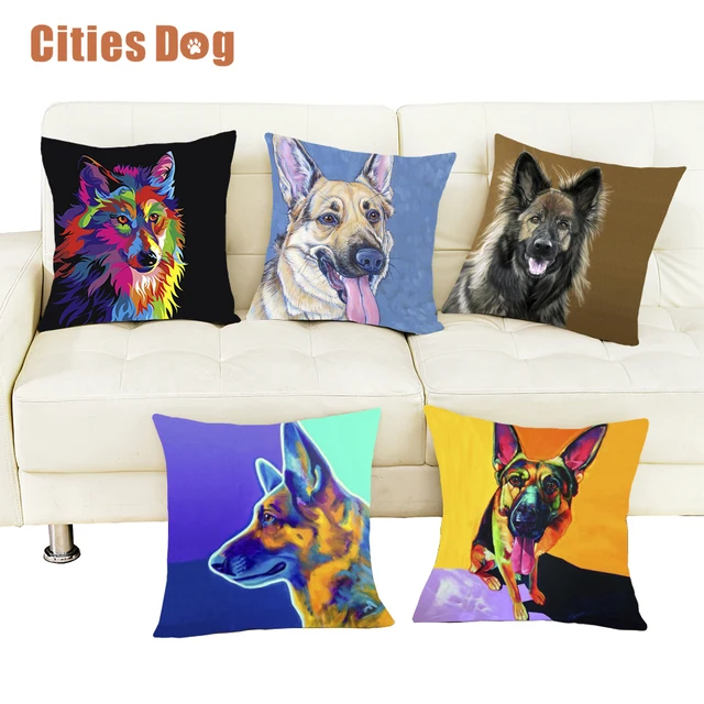 Dog Pillows Covers Pug Cushion Cover Pillow German Shepherd Dog Cool Decorative Pillows Dogs Dog Pillows Covers Pug Cushion Cover Pillow German Shepherd Dog Cool Decorative Pillows Dogs