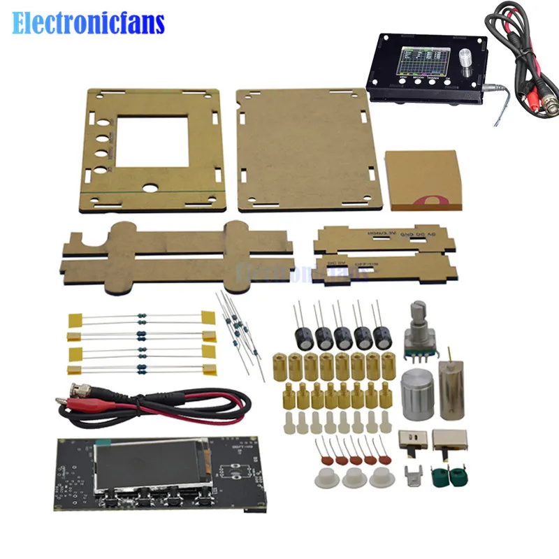 

DSO328 Mini Digital Oscilloscope Tester 1MSPS 2.4 "TFT LCD Atmega328p STM32 12-Bit Probe BNC Exceed DSO138 DSO311 DC 9V DIY Kits