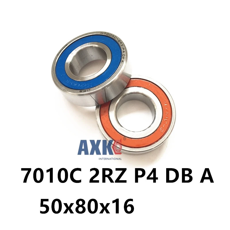 

1 Pair AXK 7010 7010C 2RZ P4 DB A 50x80x16 50x80x32 Sealed Angular Contact Bearings Speed Spindle Bearings CNC ABEC-7