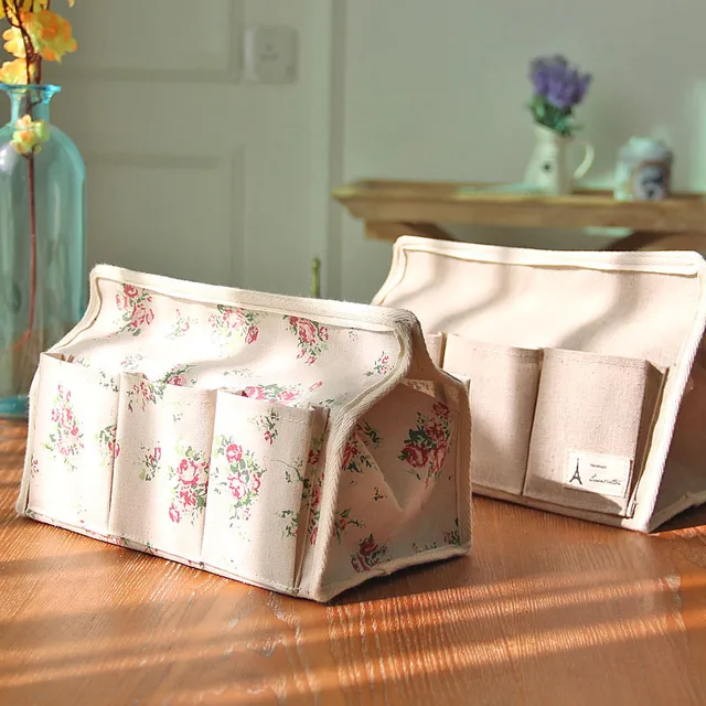 natural cotton material multifunction storage box holder foldable foldable paper car