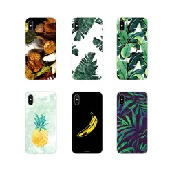 Аксессуары для телефона Чехлы для samsung Galaxy A5 A6S A7 A8 A9S звезда J4 J6 J7 J8 Prime Plus 2018 ананас, банан листья