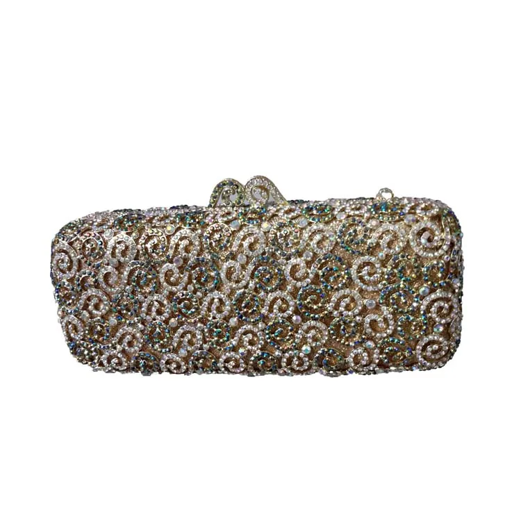 Luxury Africa Mini Clutch Purse and Evening Clutch Bags for Women Wedding Prom Dinner Party Crystal