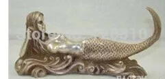 

Rare Chinese Tibet Silver Mermaid Statue BY EMS