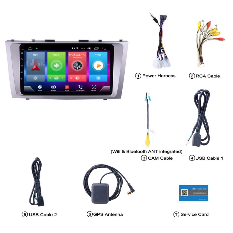 Sale Car Android 8.1 Multimedia Player for TOYOTA Camry 2006-2011 GPS Navigation Device USB bluetooth steering wheel control support 3
