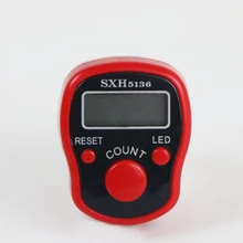 Мини-маркер для стежков и светодиодный счетчик для пальцев, цифровой счетчик для шитья, инструмент для плетения