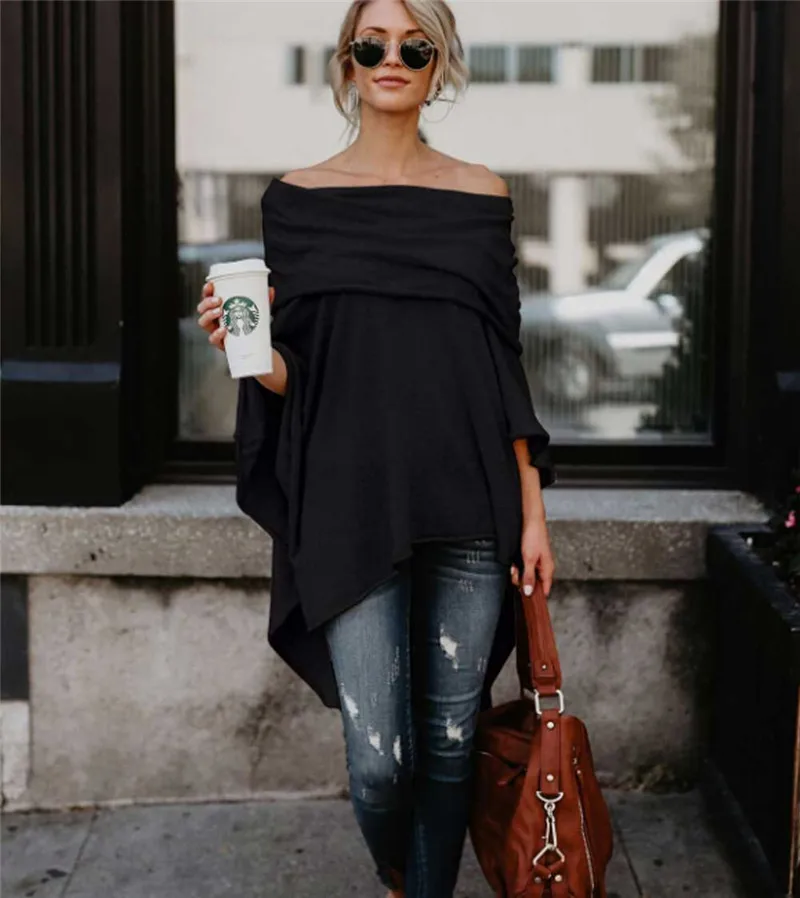 Новинка лета 2019 итальянский Однотонный женский Повседневный Топ lagenlook с рукавом