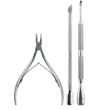 Swagpick 3 шт./компл. машинка для стрижки кусачки для ногтей художественные маникюрные инструменты ножницы для отодвигания и удаления кутикулы из нержавеющей стали для удаления омертвевшей кожи