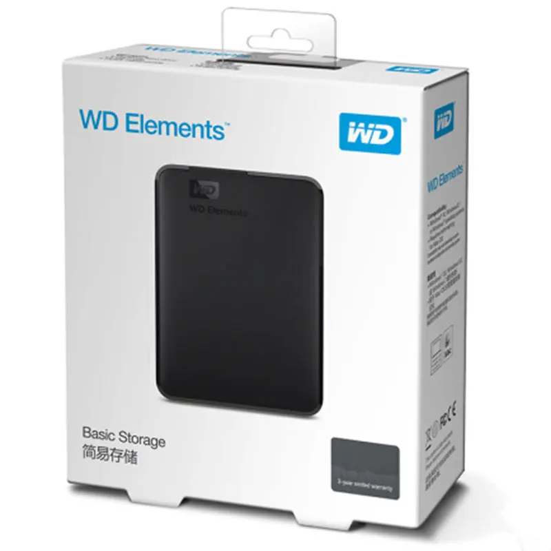 WD HDD 3 ТБ 2 ТБ 1 ТБ 500GB внешний жесткий диск Внешний HD 500GB 1 ТБ портативный жесткий диск 1 ТБ устройство хранения USB
