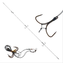 Нержавеющая Сталь Сверлильный поворотный рыболовные снасти рыболовная приманка Pescua приманка двойной крючок комбинированный крючок с 3 крючками
