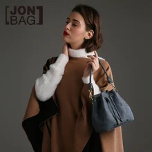 Jonbag для отдыха для девочек, маленькая сумка Новая мода на одно плечо женская сумка через плечо сумка знаменитости Сумка-мешок