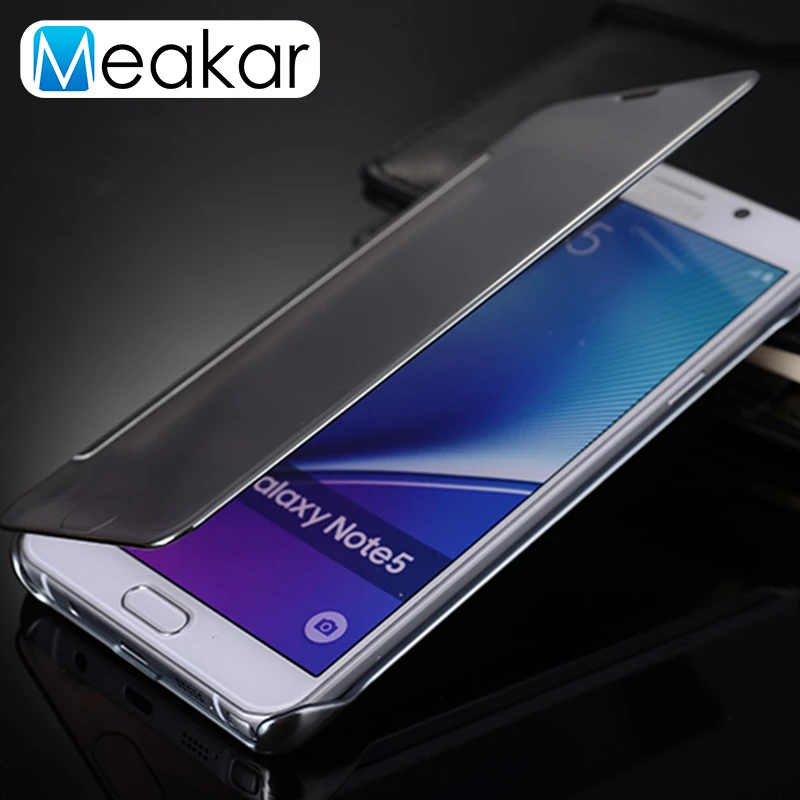 Светоотражающее зеркало 5.7для samsung Galaxy Note 5 чехол для Note5 задней панели сотового
