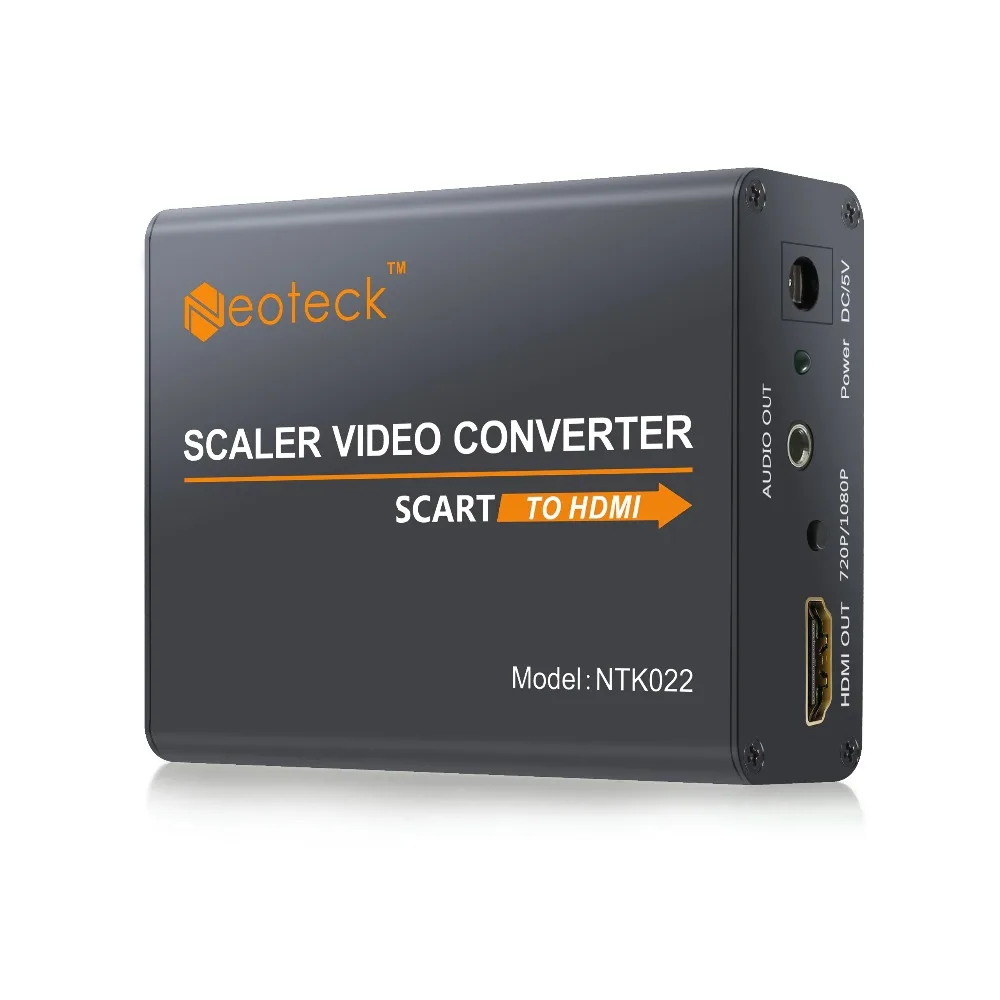 Корабль из Китая/Испании) Neoteck 1080P SCART в HDMI конвертер с 3,5 мм наушников стерео аудио видео адаптер для HDTV STB PS3
